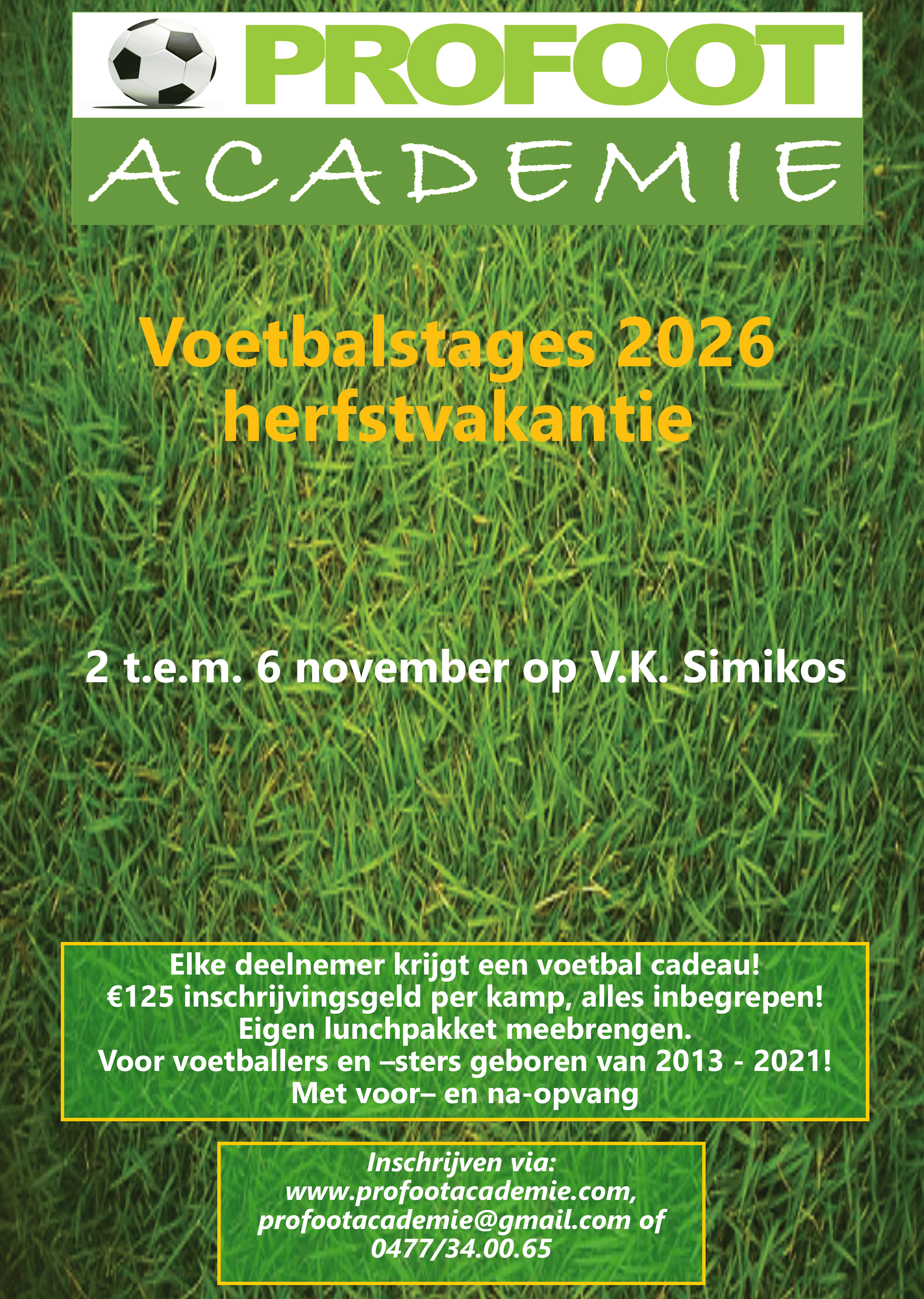 Inschrijvingsdata 2026